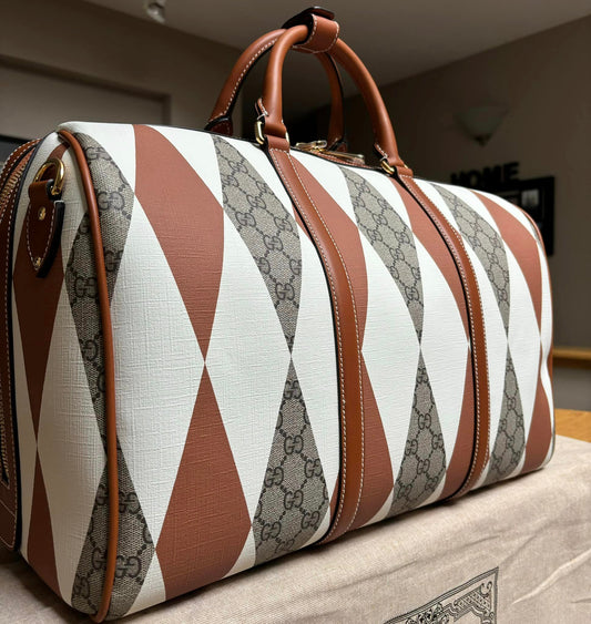 Gucci GG Supreme Rhombus Duffle Bag