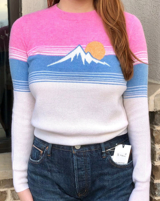 Autumn Cashmere Hit the Slopes Crew in Pastel