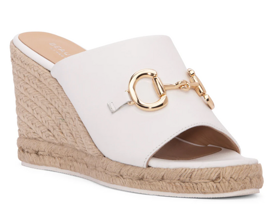 Beautiisoles Norma White Wedge