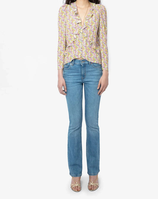 Zadig & Voltaire Tresse Crepe Liberty Blouse